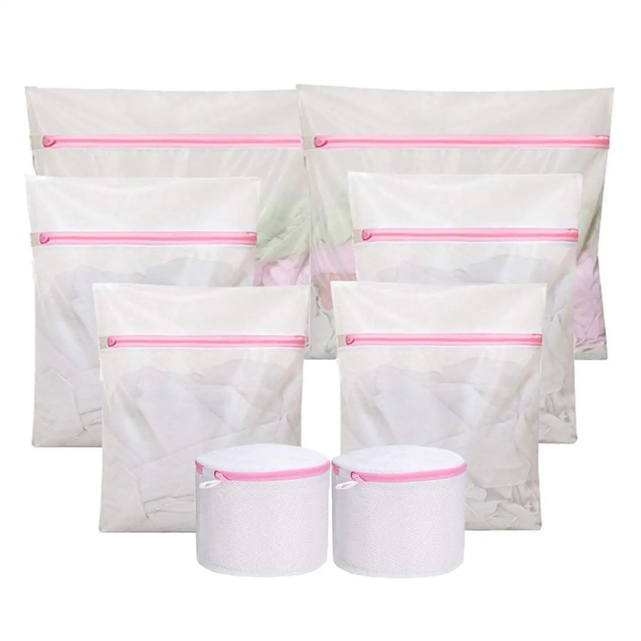 Delicates Bag Premium Zipper,Durable Travel Laundry Bag,2 Large,2