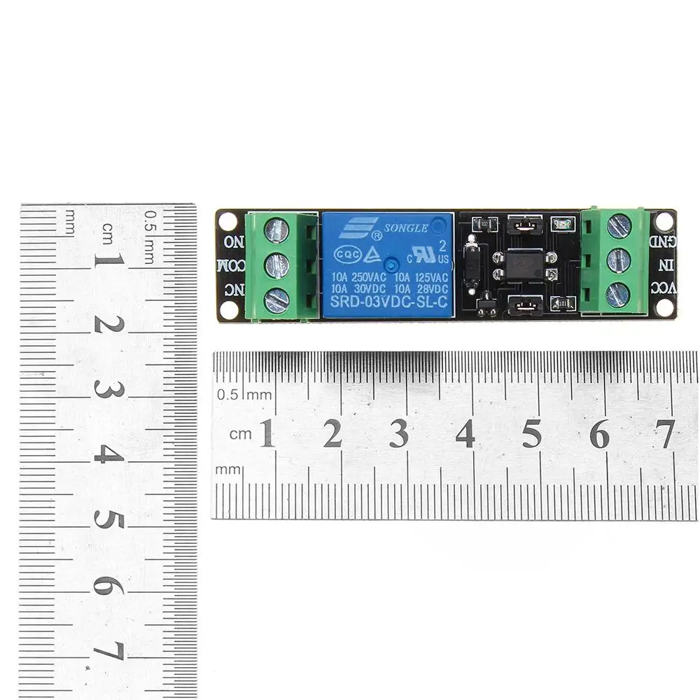 CLAITE 10pcs 3V 1 Channl Relay Isolated Drive Control Module Remote Control High Level Driver Board DC 0-25V input