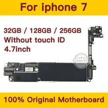 32 ГБ/128 ГБ/256 ГБ для iphone 7 материнская плата без Touch ID, оригинальная разблокированная для iphone 7 материнская плата с чипами, хорошо протестирована