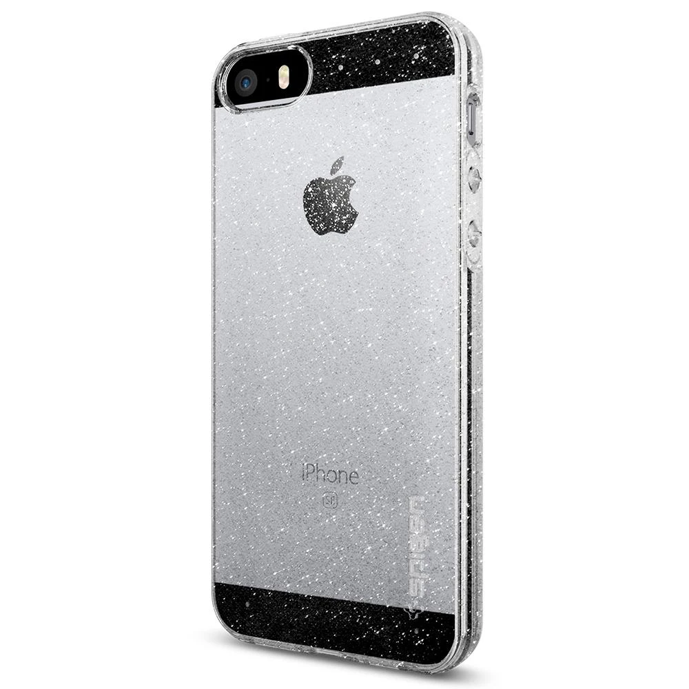Защитный чехол Spigen для iPhone SE/5S/5 Liquid Air Glitter прозрачный/041CS21959/100/50|Бамперы| |