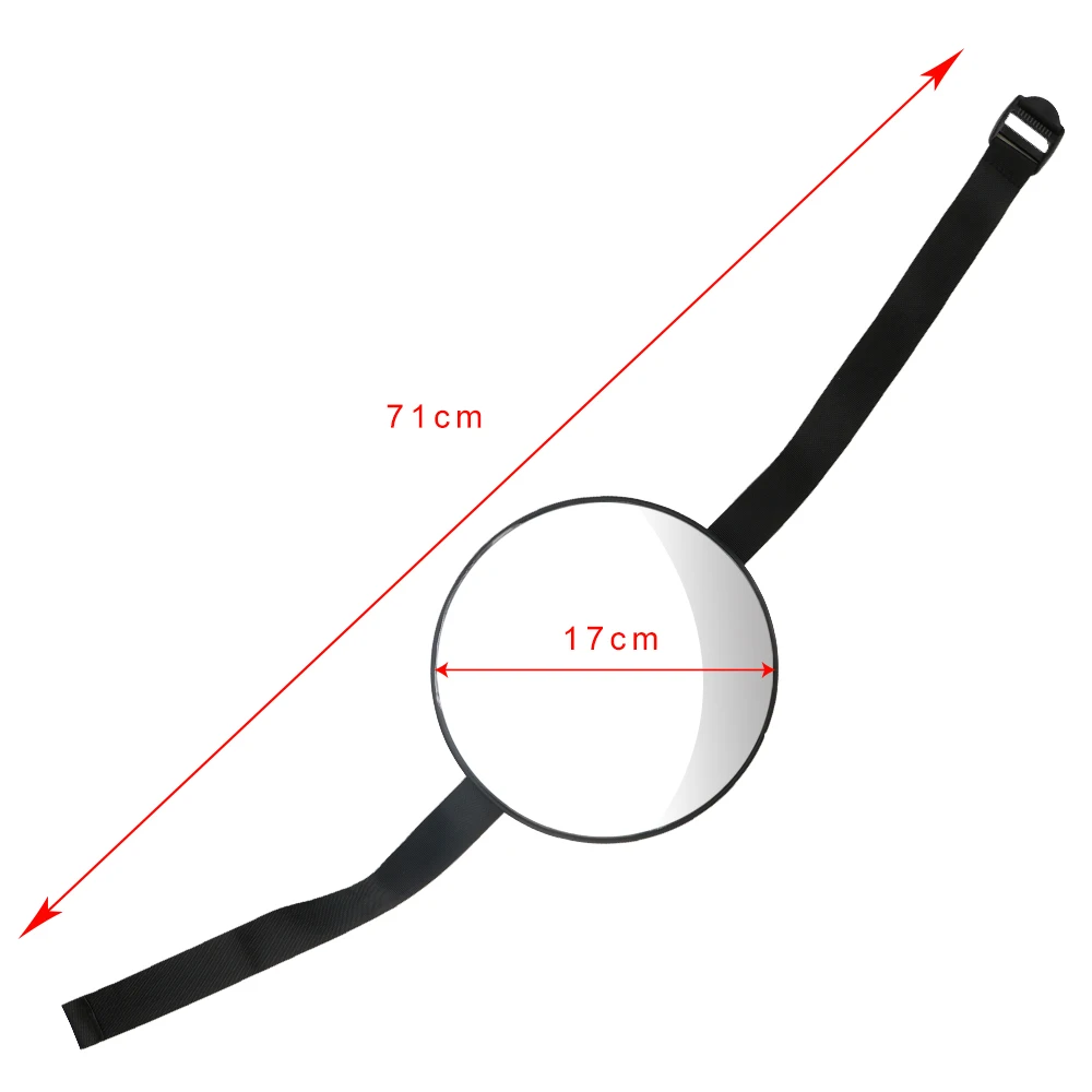 Зеркало для обзора заднего сиденья безопасности автомобиля, детский монитор 17*17 см, 1 шт., детское зеркало