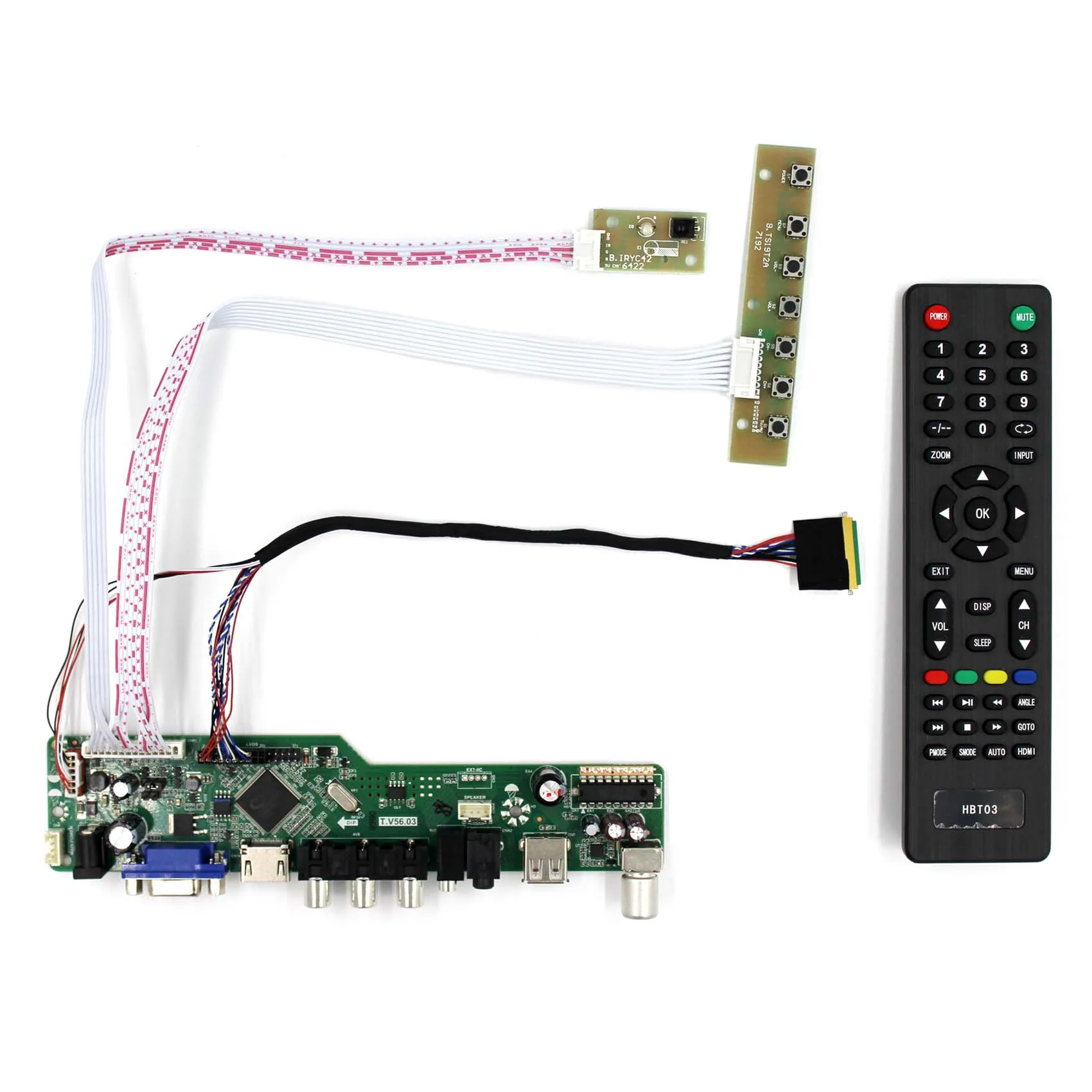 

HDMI VGA AV USB RF LCD Controller Board T.V56.03 work for 40PIN LVDS 11.6nch 1366x768 N116B6-L04 B116XW01 V0 LTN116AT02