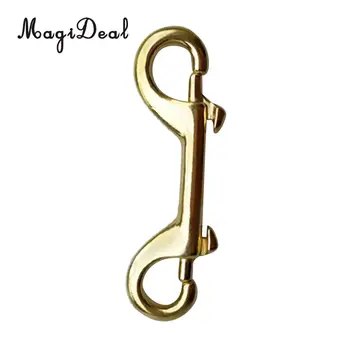 Günstig MagiDeal Scuba Tauchen Taucher Messing Doppelseitige Bolzen Snap Frühling Geladen Clip Schnalle Für SCUBA Schnorcheln Kostenloser Tauchen Kajak