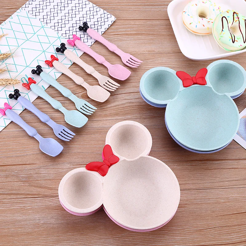 3pcs/set children wheat straw bowl kids learning bowls thicken cute baby bowl BPA free 3pcs/set children wheat straw bowl kids learning bowls thicken cute baby bowl BPA free