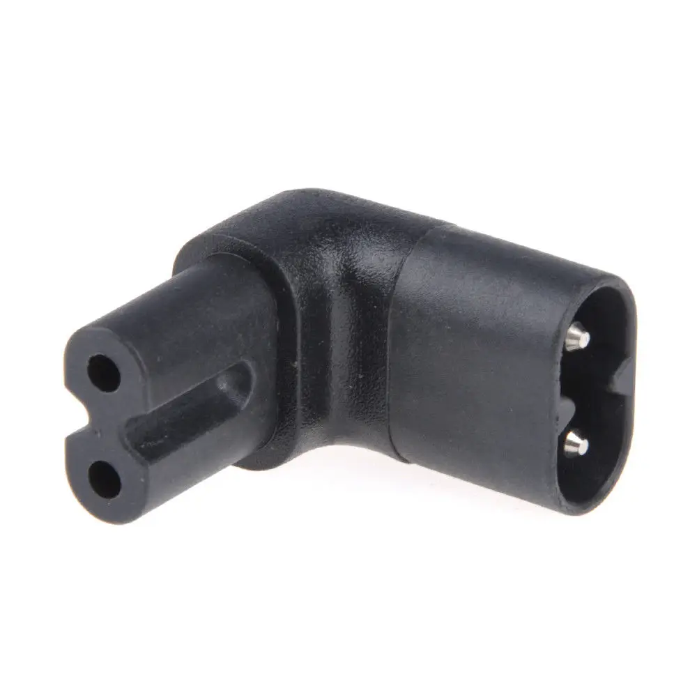 

JABS 2.5A IEC320-C8 to C7 90 Degree Up Angle Angled Power Adapter Converter 110-250V