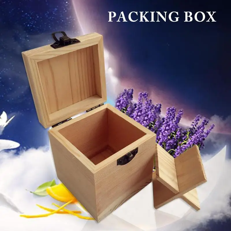 

4 Compartments Eco-Friendly Solid Wood Essential Oil Bottles Storage Box Packing Wooden Box