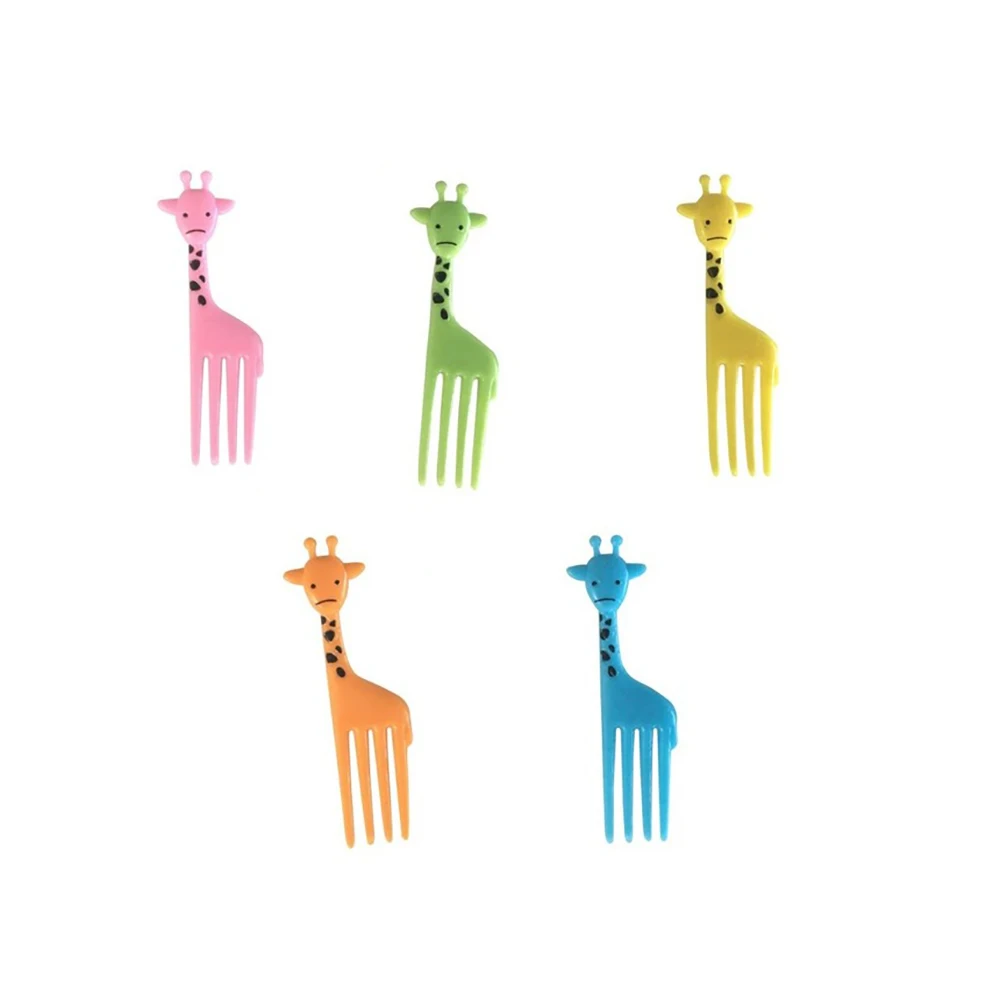 

Cute Christmas Plastic Animal Fruit Forks Party Food Picks Salad Dessert Fruit Kitchen Gadget 10pcs Kitchen Gadgets