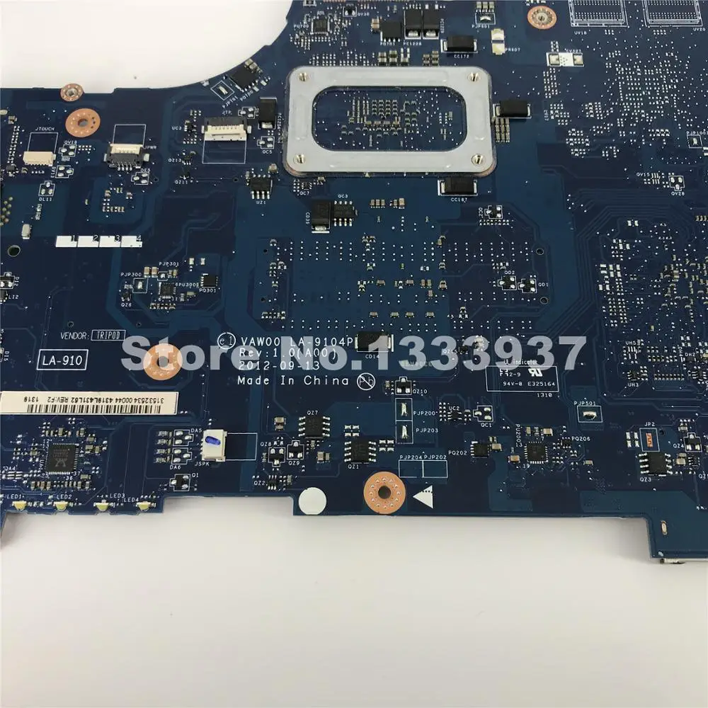 Для Dell inspiron 15 3521 5521 основная плата SR109 1007U Процессор DDR3 VAW00 LA-9104P CN-06H8WV 06H8WV 6H8WV материнская плата для ноутбука