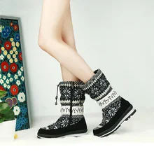 GOGC женские зимние ботинки известного российского бренда; Высококачественная теплая женская зимняя обувь с цветочным принтом; женские зимние ботинки; женская обувь; 9619