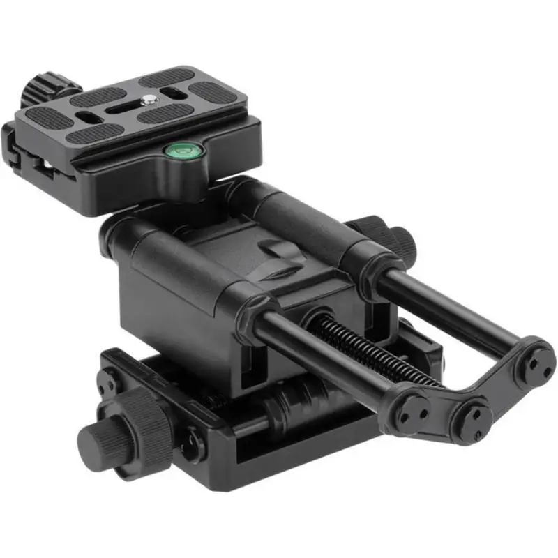 

VM-10 4-Way Aluminium Alloy Camera Tripod Head Slider Micro Adjusting Stand Holder Sliding for DSLR Camera 230*120*76mm