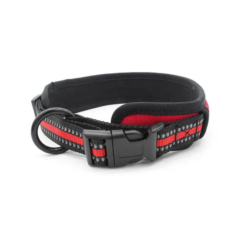 Pet Fewels прочный нейлон собака сплошной цвет ошейник поводки для домашних животных