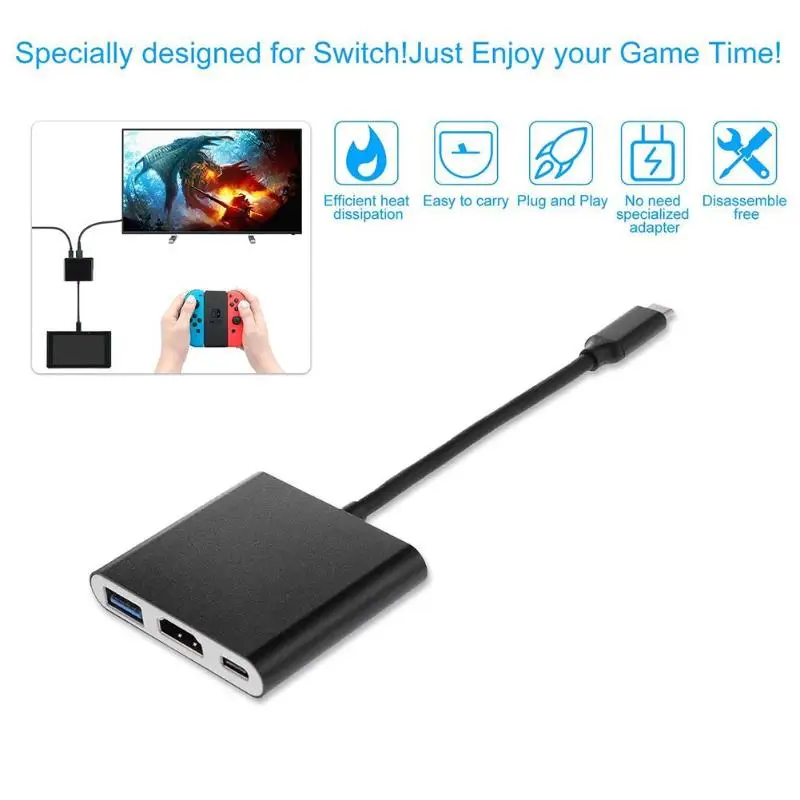 Высокая точность Трансмиссия usb type C к HDMI USB 3 0 зарядки адаптер конвертер 1