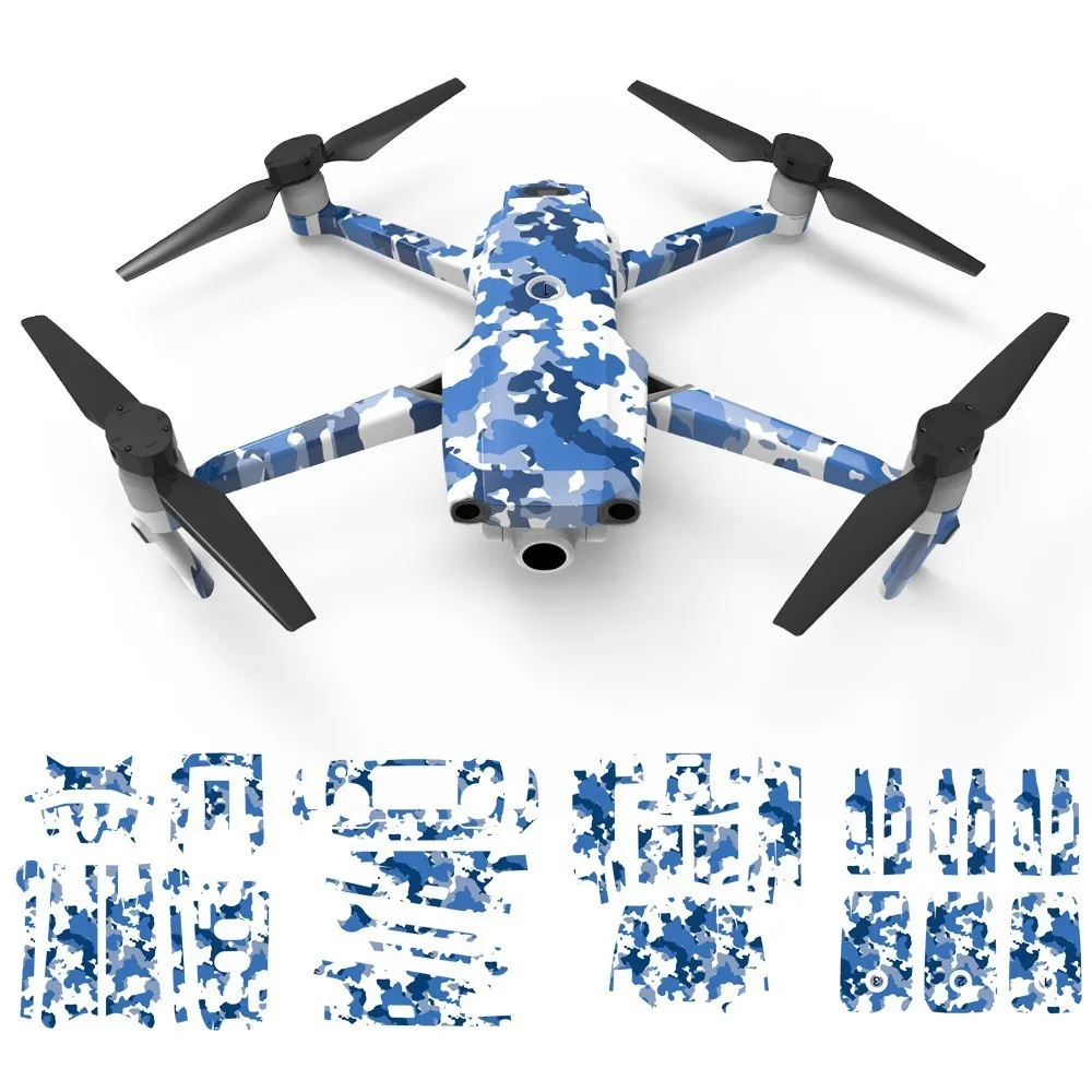 Камуфляжная наклейка для DJI Mavic 2 Pro и Zoom Drone водонепроницаемая 3d защитная пленка