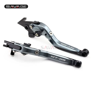 

Brake Clutch Lever For Yamaha Mt-09 Mt09 Tracer Fz-09 2014-2018 15 16 17 Titanium+black Folding Extendable Motorcycle Logo Mt-09
