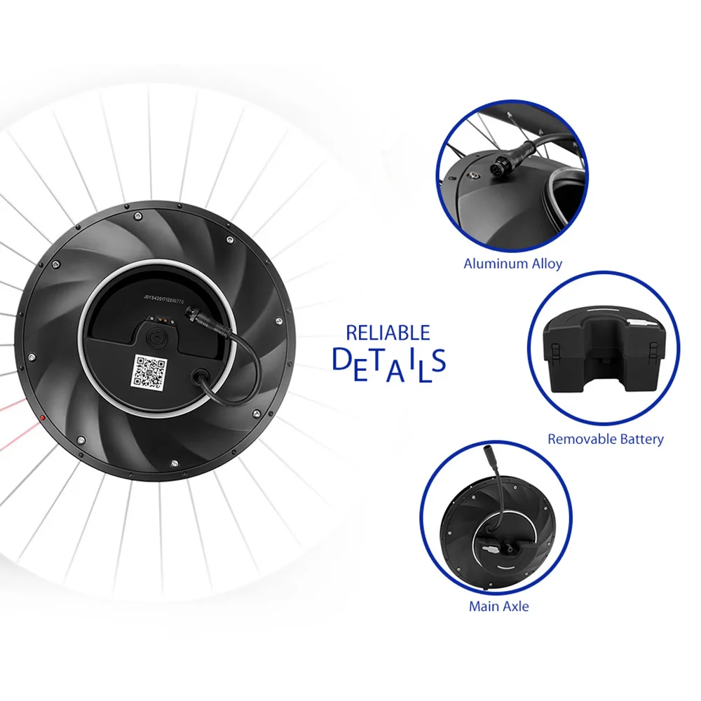 YUNZHILUN 36V X iMortor 26 дюймов Bluetooth 4 0 умное электрическое переднее колесо для велосипеда