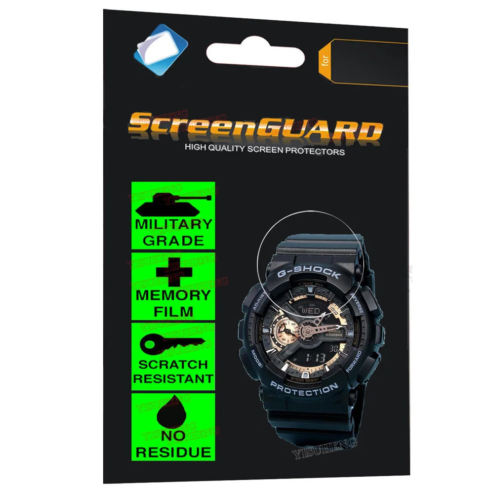 Военный класс анти-шок пленка для Casio Часы G-SHOCK аналоговый цифровой кварцевый