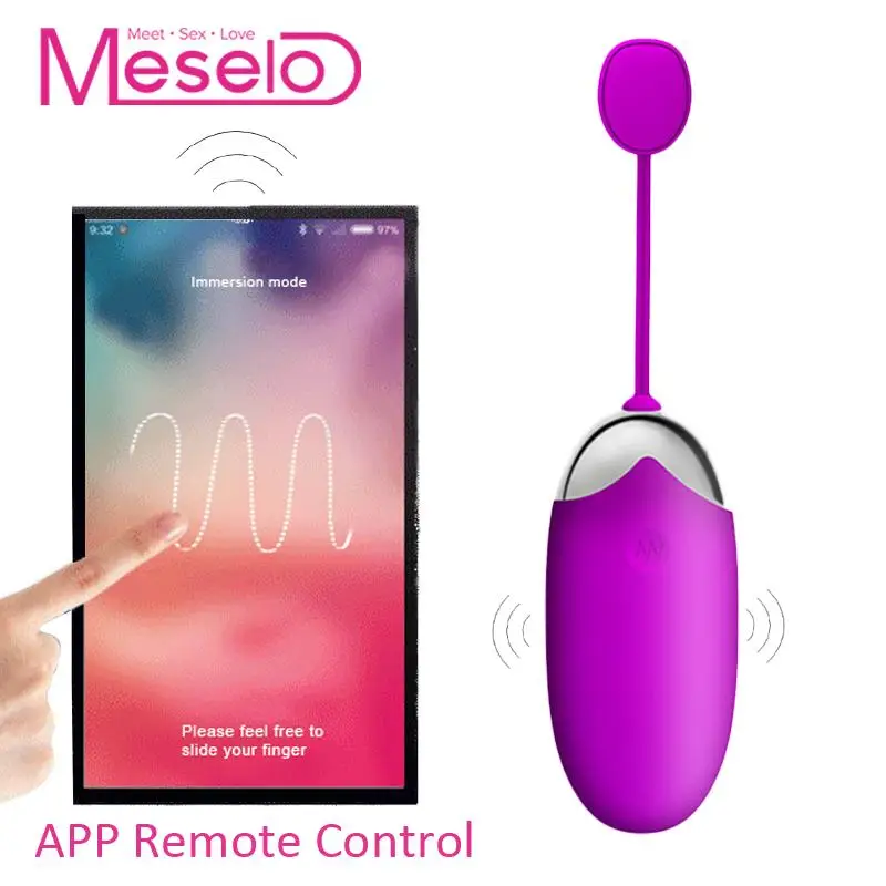 Вибратор Meselo для женщин с пультом дистанционного управления bluetooth 12 режимов