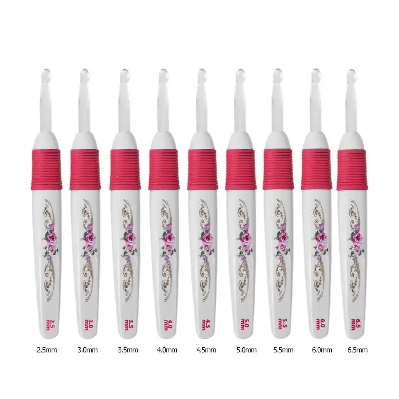 

2.5-6.5mm LED Lighting Crochet Hooks Knitting Needle Sewing Weaving Tool LED lighting, easy to use, smooth touch easy to operate