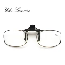 Сверхлегкие портативные очки для чтения на клипсах, женские и мужские очки для близорукости при дальнозоркости, диоптрии+ от 1,0 до+ 4,0 очки для зрения UN1155