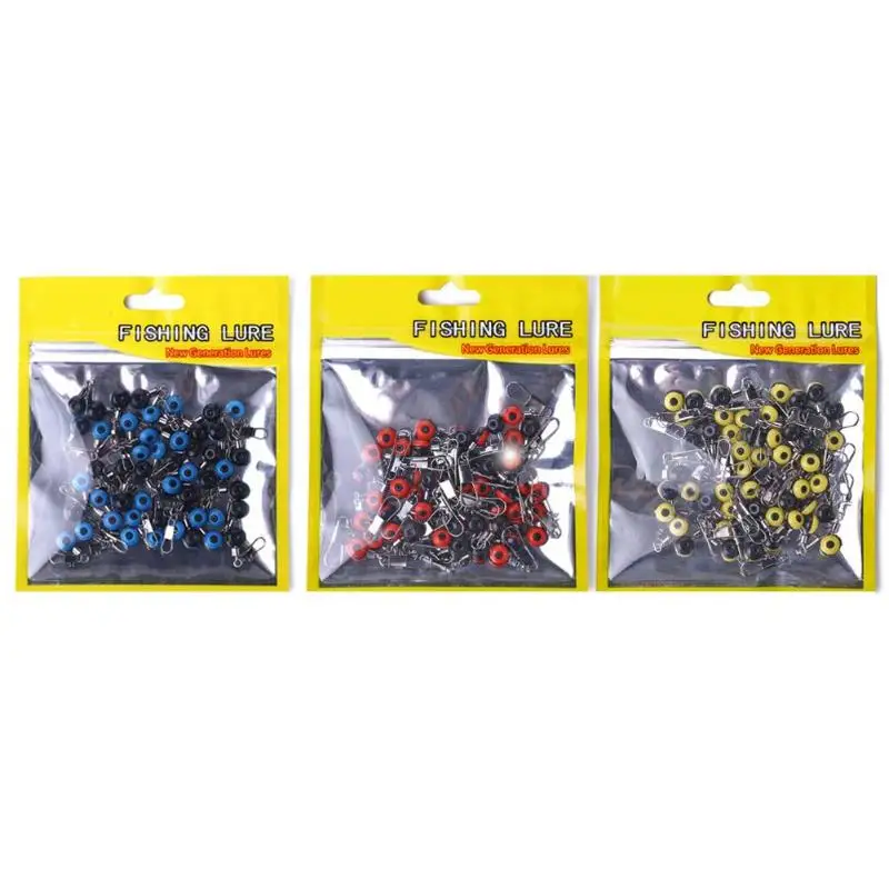 

50pcs/lot Float Rubber Stopper Fishing Bobber Stopper Float Oval Bean Space Fishing Line Tackle Accessories Fishing Tools