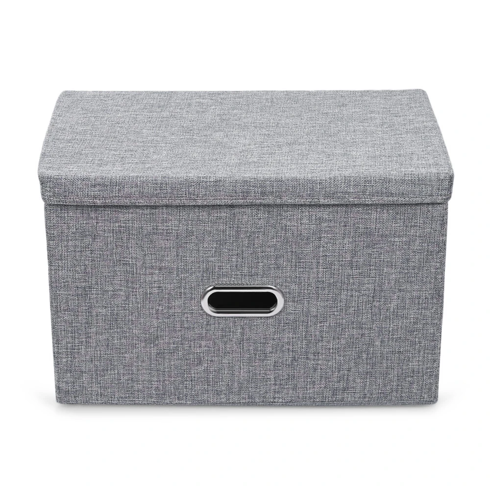 Linen Fabric Foldable Basket Cube Organizer Storage Bin Container Basket Cube Organizer Storage Bin