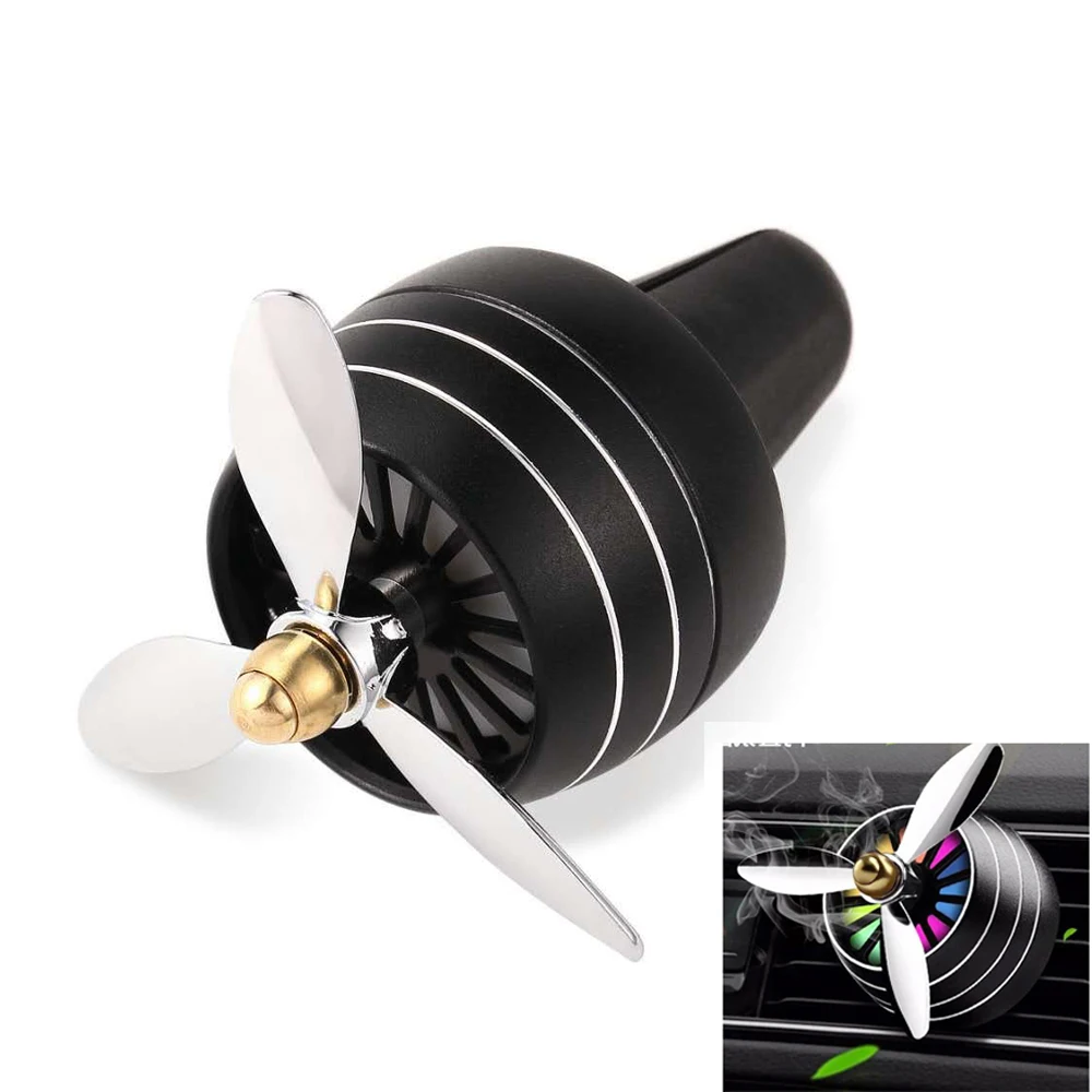 

Propeller Style Car Air Outlet Diffuser with LED Light Car Air Freshener Purifiers Interior Accessories Aromatherapy Tablets