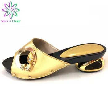 

Pumps Women Shoes African Party Women Shoes Rhinestone Wedding Luxury Sandals Women Slip on Shoes High Quality Low Heeld Shoes