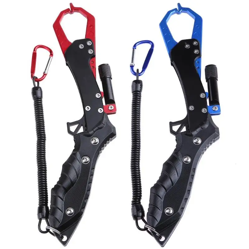 

Outdoor Anti Slip Fish Controller Gripper Night Fishing Tools w/ Light
