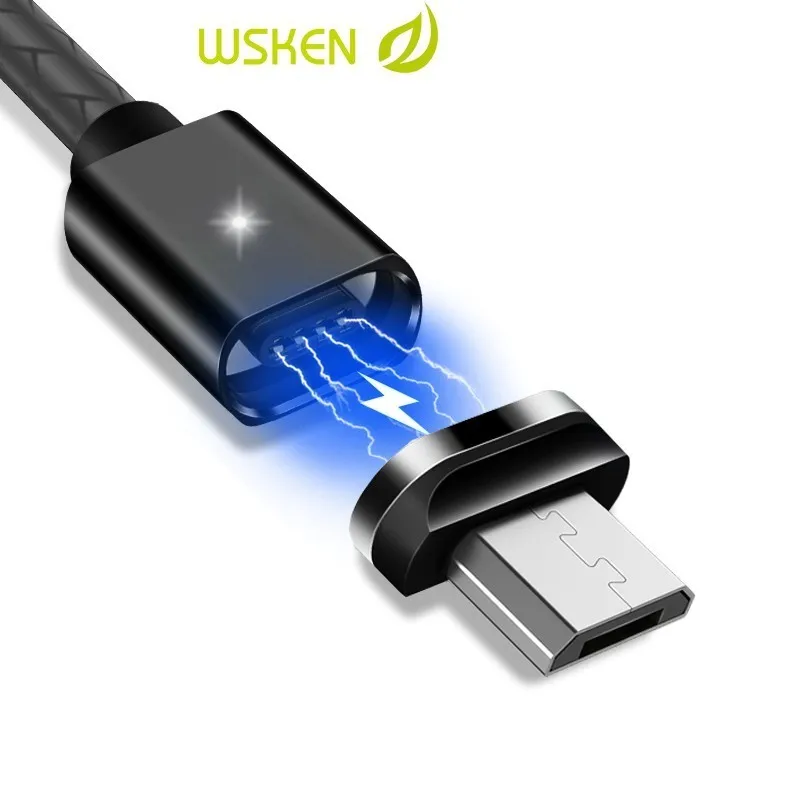 

Wsken Magnetic Micro USB Cable For Xiaomi Huawei Android Mobile Phone Fast Charging Magnet Microusb Charger Cord For Samsung LG