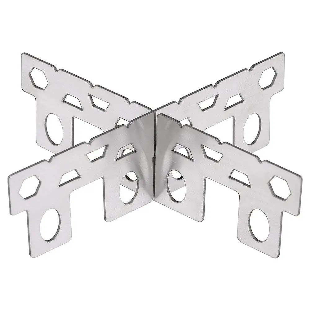 

New Sale Stainless Steel Alcohol Stove Rack Cross Stand Outdoor Camping Stove Stand Support Rack