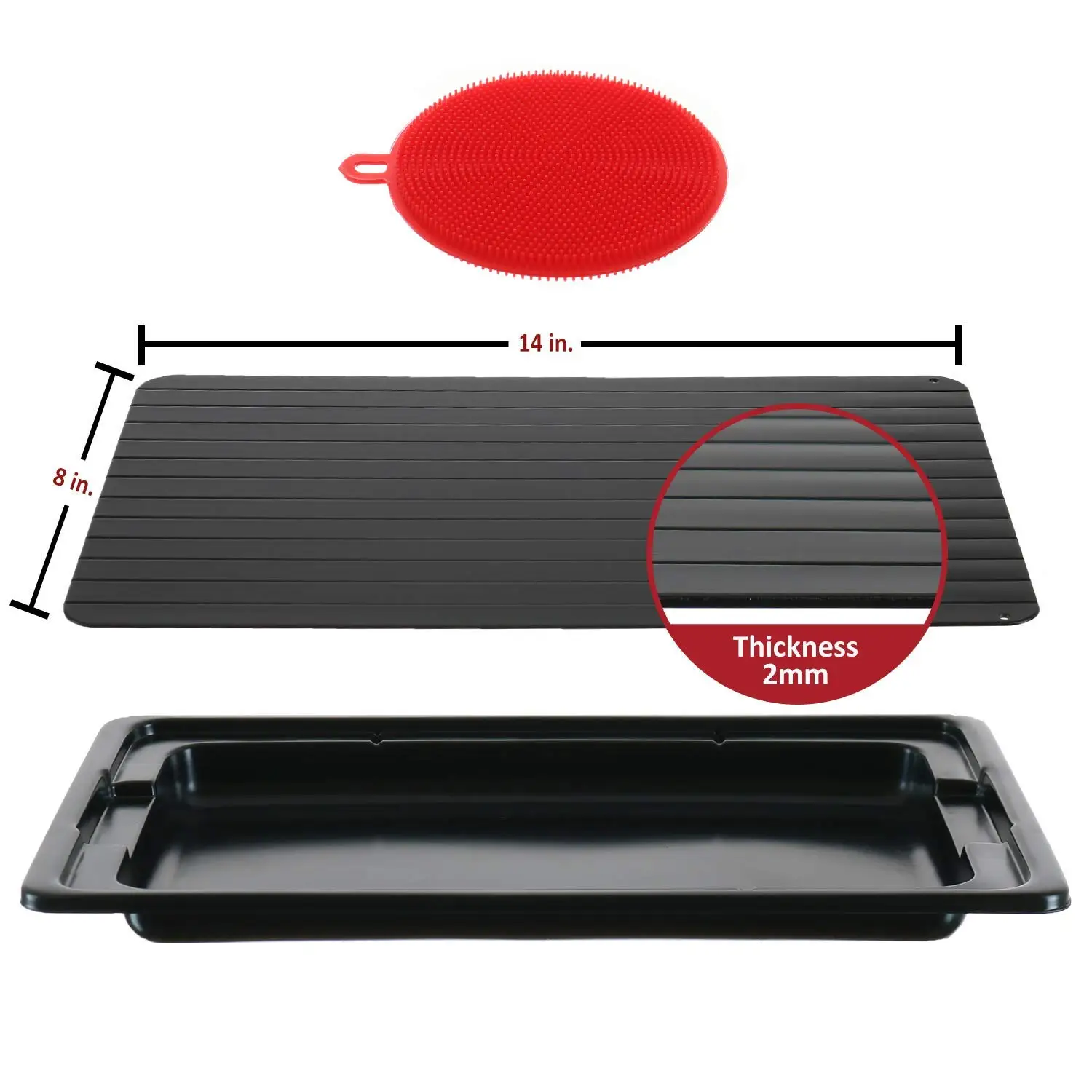Defrosting Tray Frozen Food Thawing Plate For Fast Quick Rapid Meat Defrosting, Chicken, The Safest No Electricity, No Microwa Defrosting Tray Frozen Food Thawing Plate For Fast Quick Rapid Meat Defrosting, Chicken, The Safest No Electricity, No Microwa