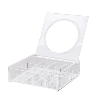 

1PC Practical Anti-Dust Durable Acrylic Storage Box With Mirror Cover Jewelry Box Makeup Storage Container Vanity Storage Case