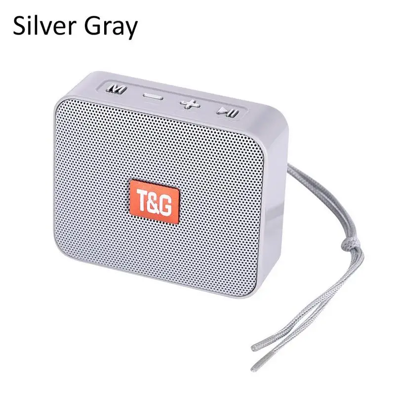 

TG166 Mini Speaker Innovative Square Bluetooth Card Portable Wireless TG166 Support Micro TF Card with 5.0 500mAh Battery 5W Bas
