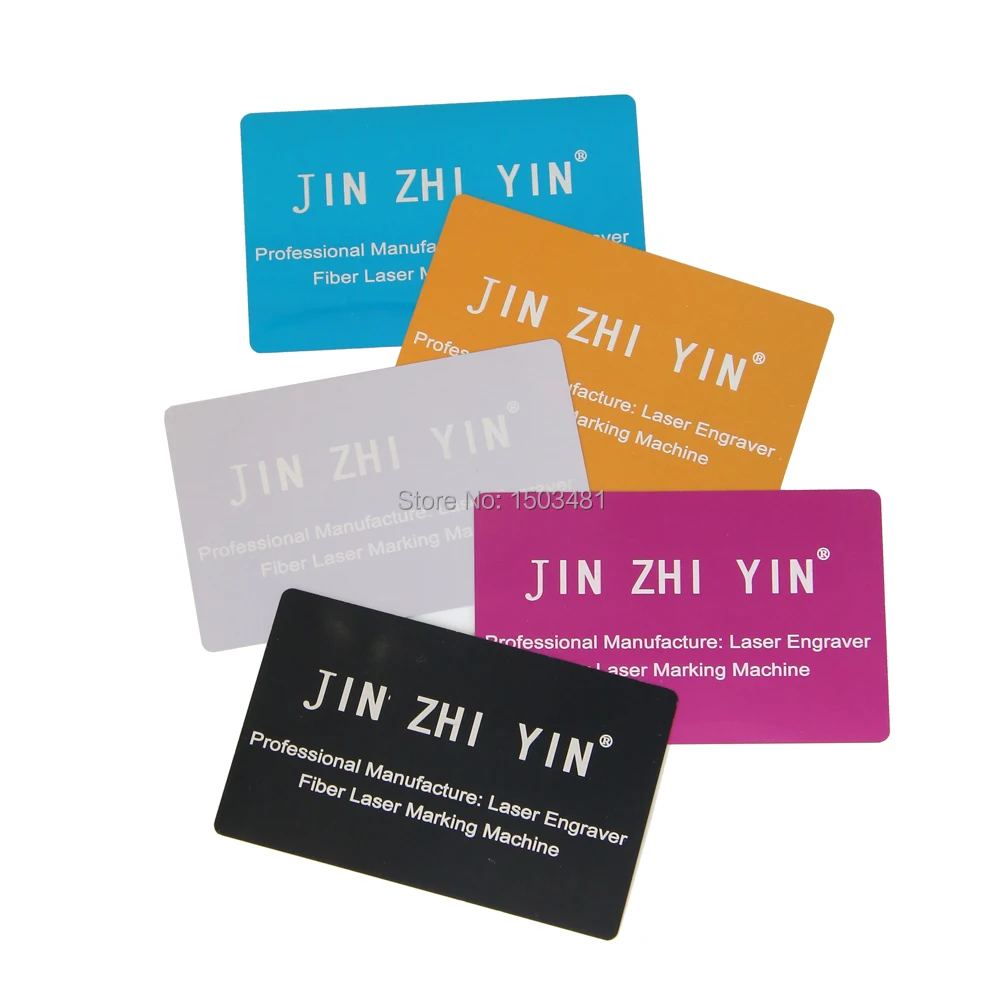 JINZHIYIN глинозема визитные карточки для Волоконно лазерная маркировочная машина тестирование 100 шт./лот с хорошая цена