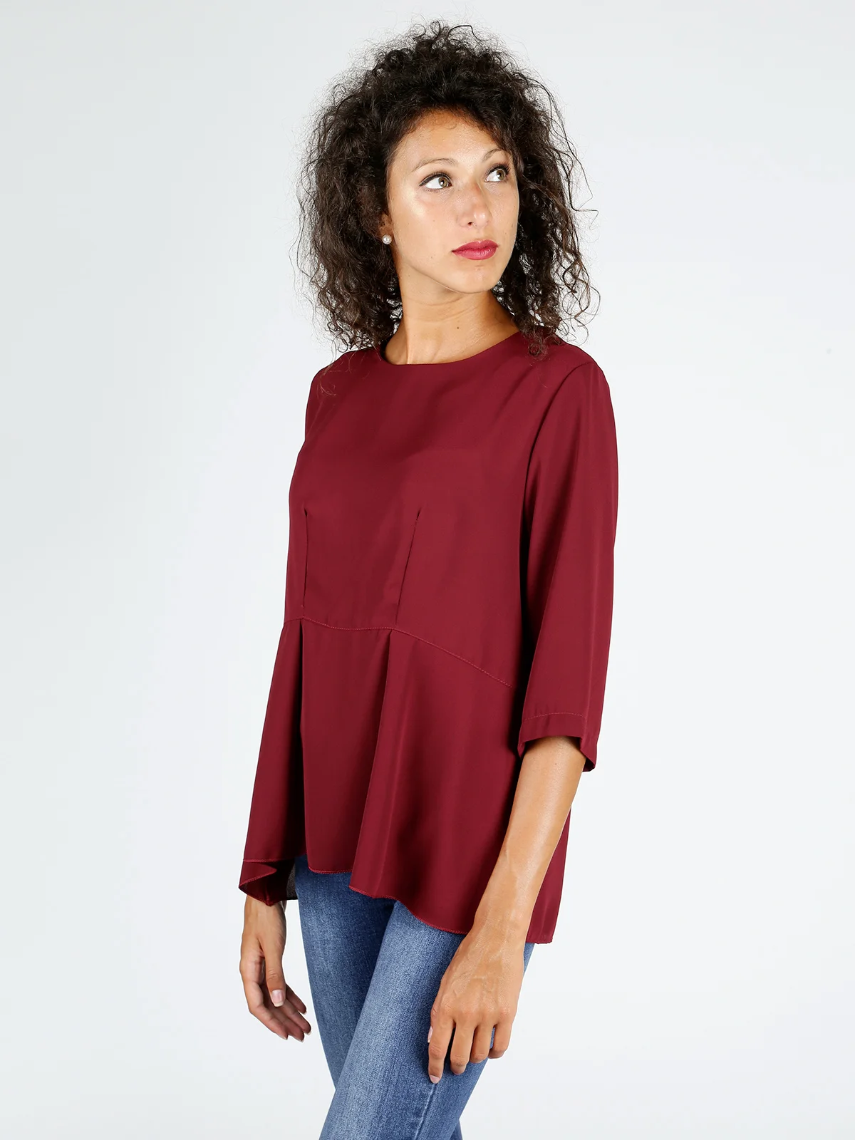 Blouse with long sleeves 3/4-in Blouses & Shirts from Women's Clothing ...