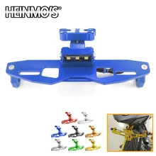 Для Kawasaki Z125 мотоцикл номерной знак кронштейн держатель с светодиодный Белый свет для Yamaha TFX150 M-SLAZ CNC рамка номерного знака