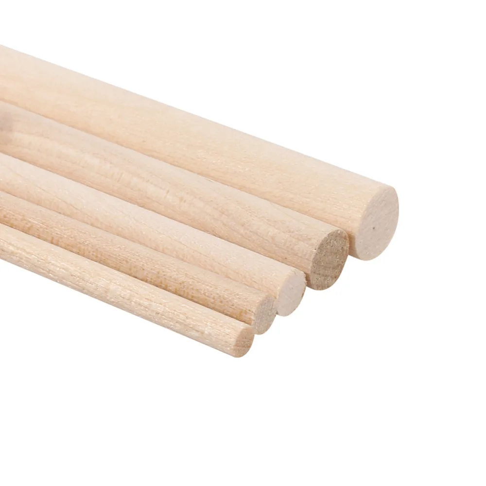 Wooden Dowel Rods,50cm/20 Round Dowel Rod,5mm/0.2 Stick,100 Pack