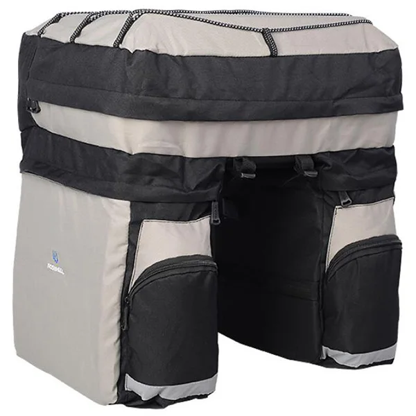 Clearance ROSWHEEL 14950 60L MTB Bicycle Bag Back Seat Double Side Bags with Rain Cover Light Reflective Tape Bike Bag Cycling Bag 1