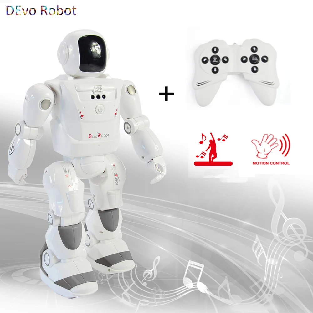 News Devo Robot Smart Rc Robot Programmable Infrared Gesture Control Dance Led Expression Robot For Gift Adults Toys - Robots & Accessories - AliExpress