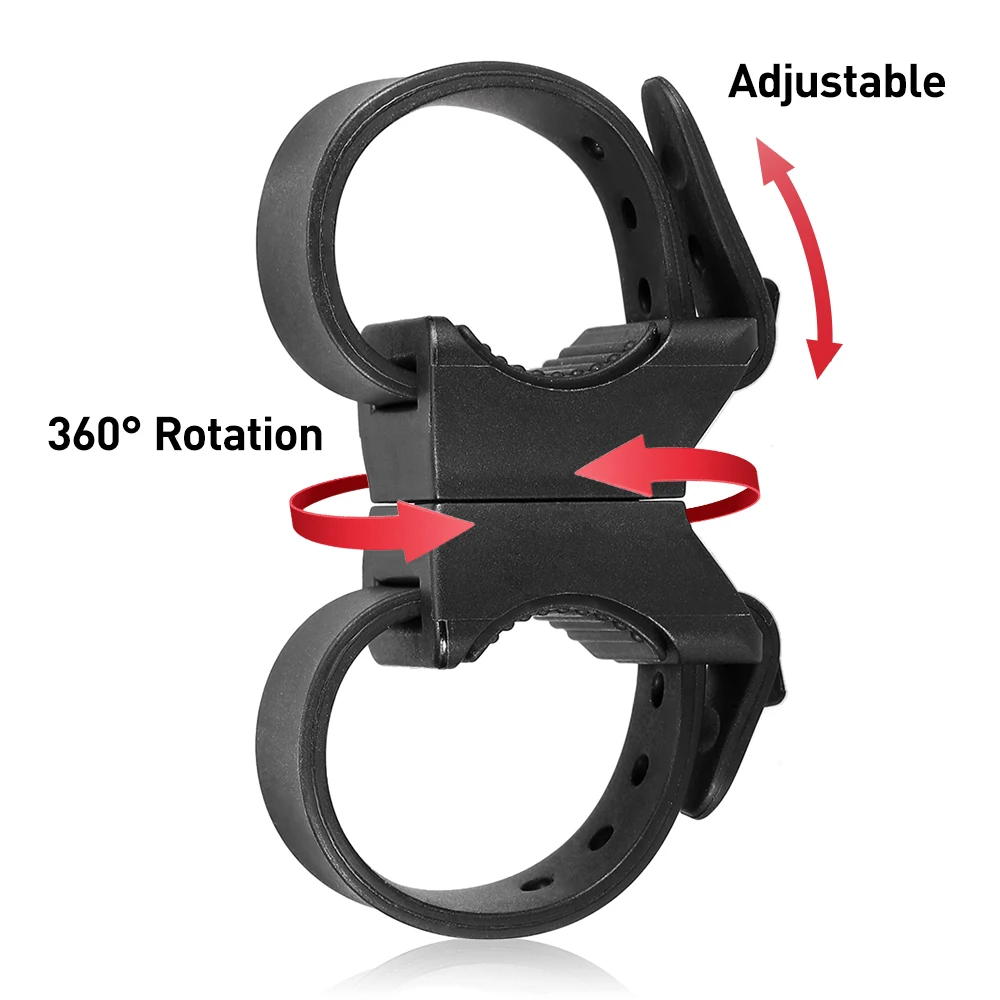 Велосипедный светильник, Универсальный светильник для вспышки, крепление для велосипеда на 360 °, вращающийся фонарь, держатель, велосипедный зажим