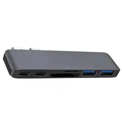 Двойной Концентратор type-C 2Usb3. 0 + Sd/Tf Card Reader (интерфейс Thunder 3)