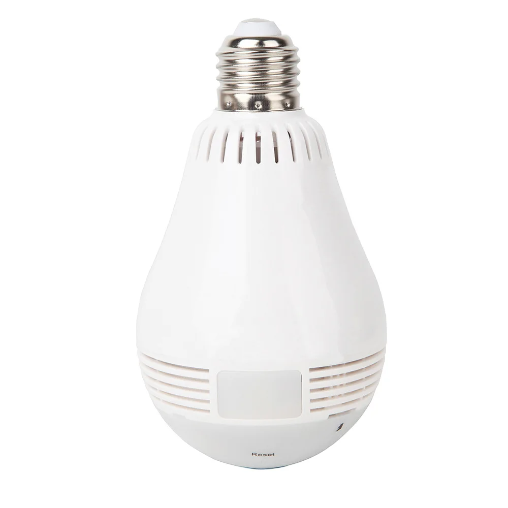 

Wireless Wifi IP Camera 360 Degree Panoramic Wide View HD Light Bulb Camera 960P Motion Detection Home Security Monitor Indoor