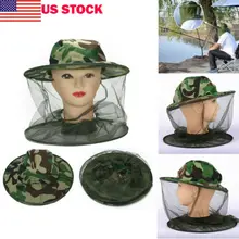 Новая Москитная шляпа с головой сетчатая рыболовная шляпа пчеловода Маскировочная шапка