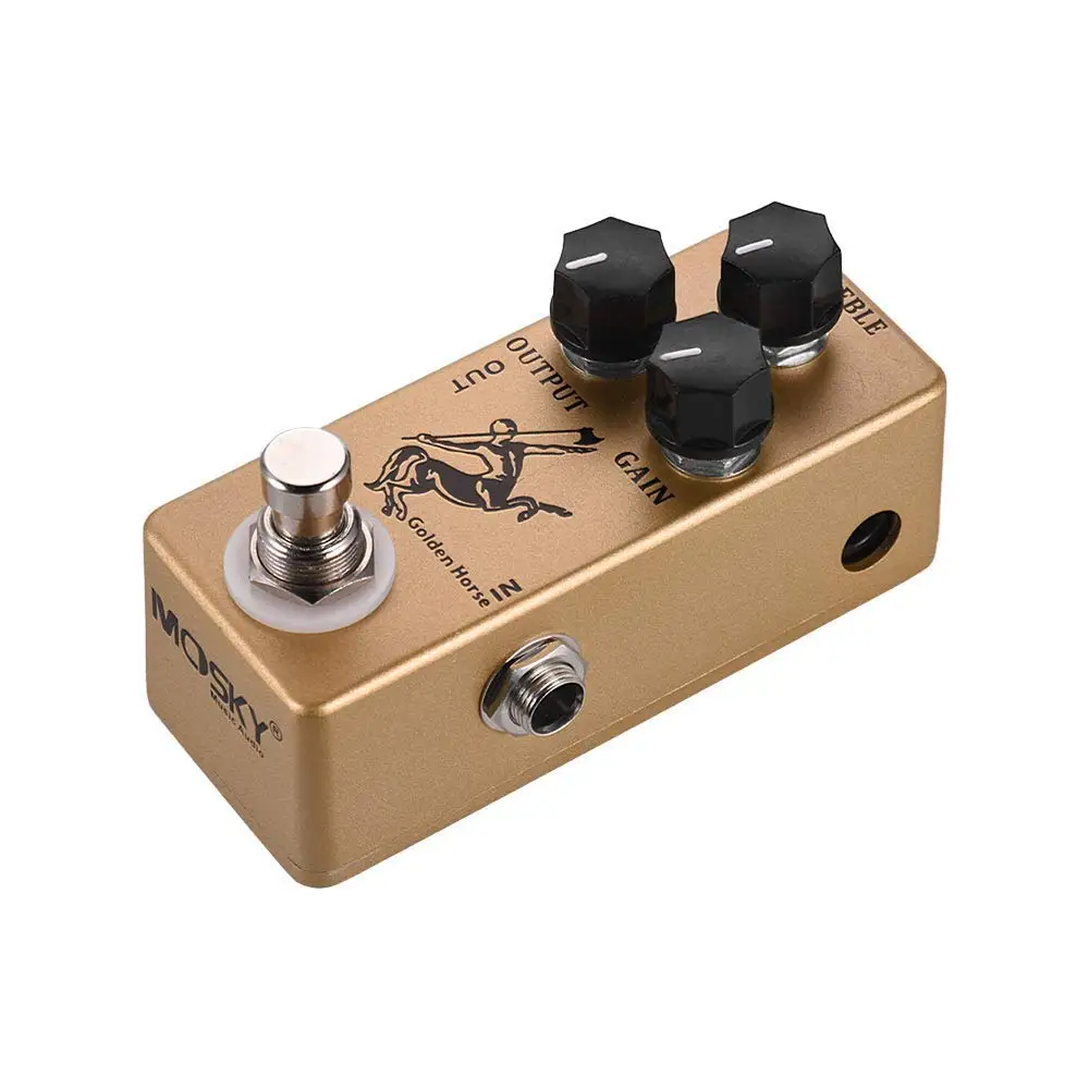 MOSKY Horse Guitar Effect Pedal Overdrive Guitar Pedal Full Metal Shell True Bypass Guitar Parts & Accessories