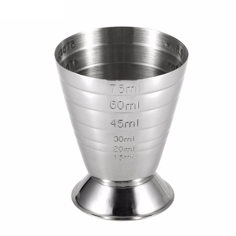 

Measuring Shot Cup Ounce Jigger Bar Cocktail Drink Mixer Liquor Measuring Cup Mojito Measurer Milk Coffee Mug Stainless Steel
