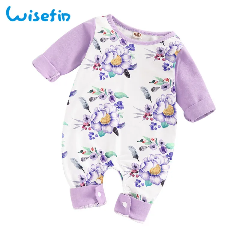 

Wisefin Baby Romper Spring Autumn Newborn Clothes For Girl Cotton Suit Baby Body Jumpsuit Fashion Rompers Baby 2019 Long Sleeve