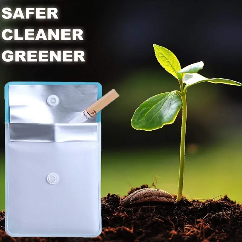 

Portable Eco-Friendly Ashtray PVC Flame-Retardant Heat Resistant An Ideal Anti-litter Device Ashtrays Bag For Any Pocket And Car