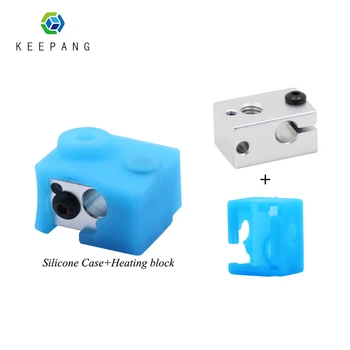 

Kee Pang 3D Printer Heated Block Silicone Case Heating block for E3d v6 3d printer accessories imprimante 3d Printer Parts