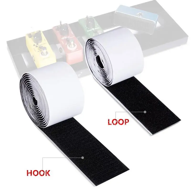 

Adhesive Guitar Pedal Board Pedalboard Pedals Mounting Tape Length 2M Width 5CM Hook Loop Guitar Accessories