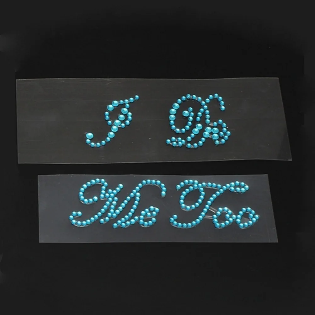 1 комплект I Do Me Too Crystal Rhinestone Свадебная наклейка для обуви на высоком каблуке с